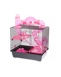 INTERZOO Rocky + Taras Cusca de hamster 42 cm roz