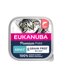 EUKANUBA Grain Free Adult Pateu de somon 16 x 85 g