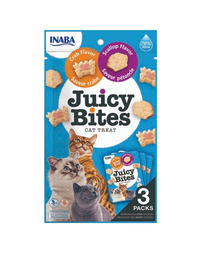 INABA Juicy Bites Recompense umede pentru pisici, cu scoici si crab 33,9 g (3x11,3 g)