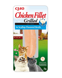 INABA CIAO Chicken fillet grilled Recompensa pentru pisici, file de pui in bulion 25 g