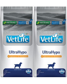 FARMINA Vet Life Ultrahypo Dog 12 kg x 2 dieta caini cu alergii alimentare, diaree recurenta sau dermatita idiopatica