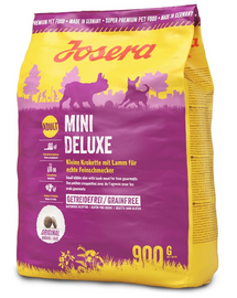 JOSERA Mini Deluxe hrana uscata pentru caini adulti talie mica 900 g