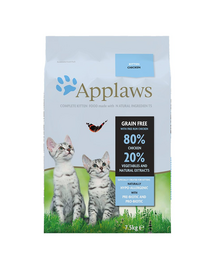APPLAWS Kitten hrana uscata pentru pui de pisica, cu pui 7,5 kg