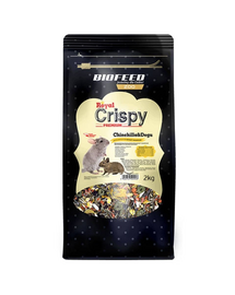 BIOFEED Royal Crispy Hrana premium pentru Chinchilla si Degu 2 kg