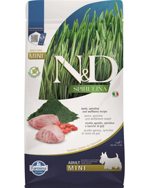 FARMINA N&D Spirulina Adult Mini Lamb & Wolfberry 2 kg Hrana uscata pentru caini talie mica, cu miel si spirulina