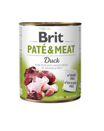 BRIT Pate&Meat Duck 800 g pate pentru caini, cu rata