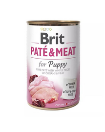 BRIT Pate&Meat puppy 400 g Conserva pentru catei, pateu cu pasare