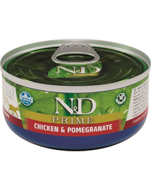FARMINA N&D Cat prime chicken&pomegranate Hrana umeda pentru pisici, cu pui si rodie, 70 g
