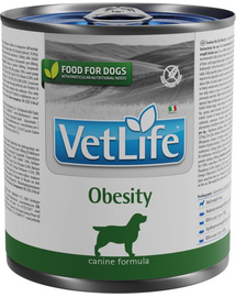 FARMINA VetLife Natural Diet Dog Obesity Conserva hrana umeda caini supraponderali 300 g