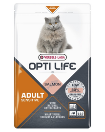 VERSELE-LAGA Opti Life Cat Adult Sensitive Salmon 1 kg hrana pisici adulte sensibile, cu somon