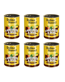 DOLINA NOTECI Premium SuperFood hrana umeda caini adulti, cangur si vita 800 g x 6 buc.