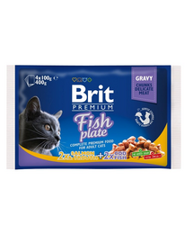 BRIT Cat Adult Fish Plate 4x100 g