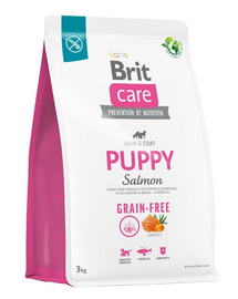 BRIT Care Grain-free Puppy 3 kg Hrana uscata catei, cu somon