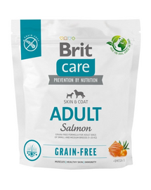 BRIT Care Grain-free Adult 1 kg Hrana uscata caini, cu somon si cartofi