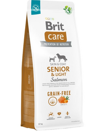 BRIT Care Grain-free Senior&Light Hrana pentru caini seniori, cu somon 12 kg