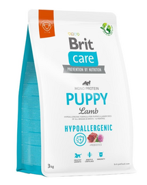 BRIT Care Hypoallergenic Puppy 3 kg Hrana uscata catei, cu miel