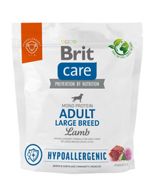 BRIT Care Hypoallergenic Adult Large Breed 1 kg Hrana uscata caini adulti talie mare, cu mile si orez