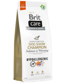 BRIT Care Hypoallergenic Dog Show Champion Hrana uscata caini de expozitie, cu somon 12 kg