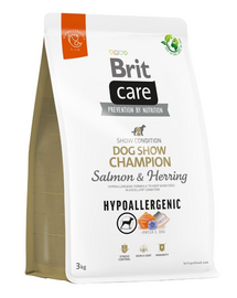 BRIT Care Hypoallergenic Dog Show Champion 3 kg Hrana uscata pentru caini de expozitie, cu somon si hering