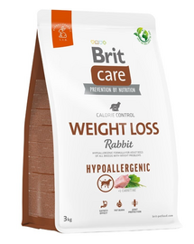 BRIT Care Hypoallergenic Weight Loss 3 kg Hrana uscata pentru caini supraponderabili, cu iepure si orez