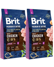 BRIT Premium By Nature Junior Small Hrana uscata pentru cainii junior si femele gestante 16 kg (2 x 8 kg)
