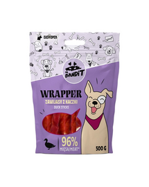 MR. BANDIT Wrapper Rulouri snack pentru caini, cu rata 500 g