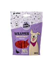 MR. BANDIT Wrapper Rulouri snack pentru caini, cu rata 500 g