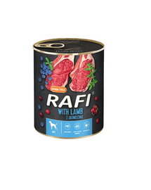 DOLINA NOTECI RAFI Lamb Conserve hrana caine, cu miel 5 x 800 g