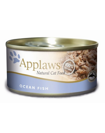 APPLAWS Cat Adult Ocean Fish in Broth 156 g hrana pisica, cu peste oceanic