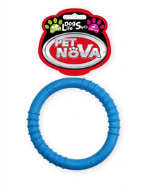 PET NOVA DOG LIFE STYLE Ringo jucarie din cauciuc pentru caini 9,5cm, albastru, aroma menta