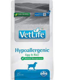 FARMINA Vet Life Hypoallergenic ou & orez 2 kg Hrana pentru caini cu alergii