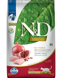 Farmina N&D Chicken&Pomegranate Neutered Hrana pentru pisici adulte sterilizate, cu pui si rodie 5 kg