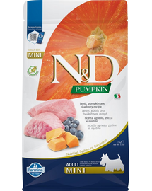 FARMINA N&D Hrana uscata pentru caini adulti de talie mica, cu dovleac, miel și afine, 2,5 kg