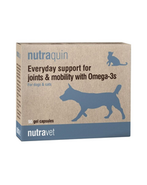 NUTRAVET Nutraquin 90 Omega-3 pentru articulatii caini si pisici