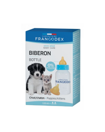 FRANCODEX Biberon hranire catei si pisici 120 ml + 2 tetine