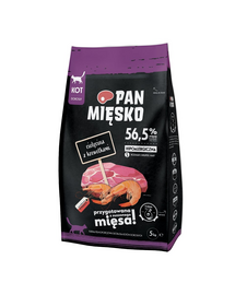 PAN MIĘSKO hrana pentru pisici S 5 kg, cu vitel si creveti