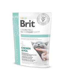 BRIT Veterinary Diets Cat Struvite 400 g Dieta veterinara pisici cu probleme ale tractului urinar inferior