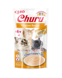 INABA Churu Cat Recompensa pentru pisici, piure cu pui 56 g