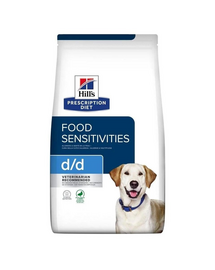 HILL'S Prescription Diet Canine d/d Food Sensitivities Duck&Rice hrana dietetica pentru caini cu sensibilitati alimentare 4 kg