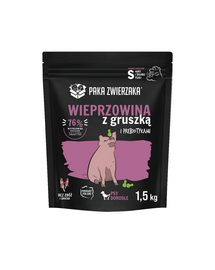 PAKA ZWIERZAKA Seventh Heaven hrana pentru caini, porc si para S 1,5 kg