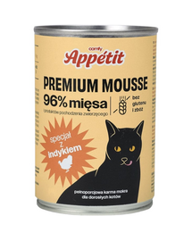 COMFY APPETIT PREMIUM Mousse Conserva hrana pentru pisica, cu curcan 400 g