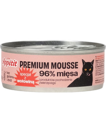 COMFY APPETIT PREMIUM Mousse Hrana umeda pentru pisici, cu vita 85 g