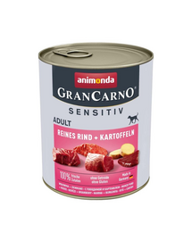 ANIMONDA Grancarno Sensitive Hrana umeda cu carne de vita si cartofi pentru cainii adulti 800 g