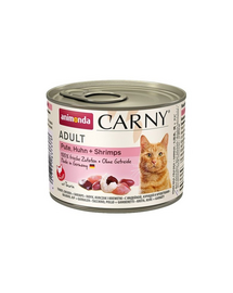 ANIMONDA Carny Adult curcan, pui și creveți 200 gr