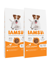 IAMS ProActive Health Mature & Senior All breeds Chicken Hrana uscata pentru caini senior de toate rasele, cu pui 24 kg (2 x 12 kg)