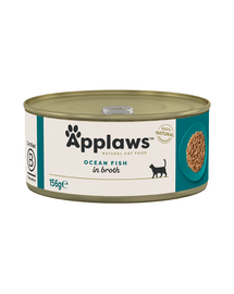 APPLAWS Cat Adult Ocean Fish in Broth 156 g hrana pisica, cu peste oceanic