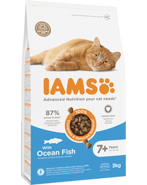 IAMS For Vitality Cat Senior Ocean Fish hrana uscata pisici senior, peste oceanic 3 kg