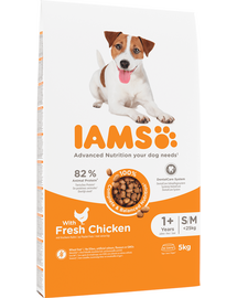 IAMS For Vitality Hrana uscata cu pui pentru caini de rasa mica si medie 5 kg