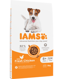 IAMS For Vitality Senior hrana uscata pentru caini seniori de talie mica si medie, cu pui, 5 kg