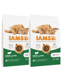 IAMS for Vitality Hrana uscata pentru pisici adulte, cu miel 20 kg (2 x10 kg)